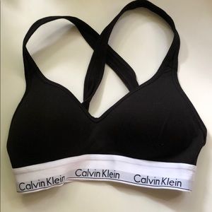 NEW Calvin Klein Black Padded Bralette/ Sports Bra